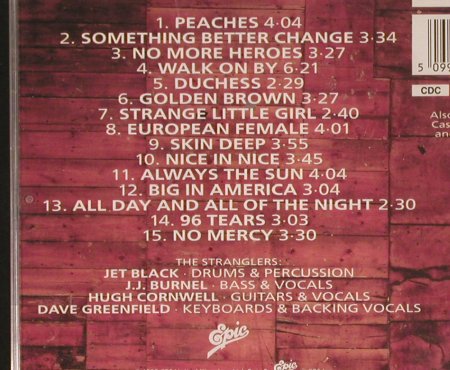 Stranglers: Greatest Hits 77-90, Epic (467541 2), A, 1990 Typ: CD Best.-Nr.: 84441 Preis: 7,50 Euro