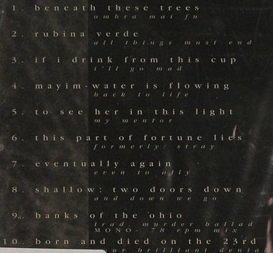 Faith & Disease: Beneath the Trees, FS-New, Project (105), , 2000 Typ: CD Best.-Nr.: 90990 Preis: 11,50 Euro