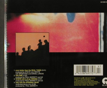 U2: Even Better Than The Real Thing+3, Isl., CDN, 1992 Typ: CD5" Best.-Nr.: 91546 Preis: 6,00 Euro