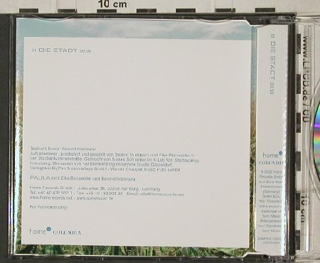Paula: Die Stadt, 1Tr. Promo, Home(), EU, 2002 - CD5inch - 92719 - 3,00 Euro