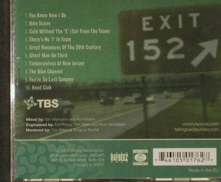 Taking Back Sunday: Tell All Your Friends, FS-New, Victory (VR176), US, 2002 Typ: CD Best.-Nr.: 92917 Preis: 9,00 Euro