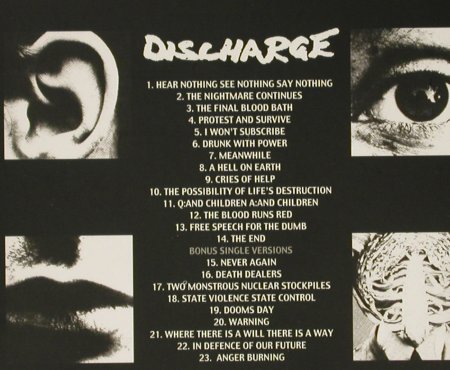 Discharge: Hear Nothing See Nothing Say Nothin, Sanctuary, UK, 2003 Typ: CD Best.-Nr.: 93010 Preis: 10,00 Euro