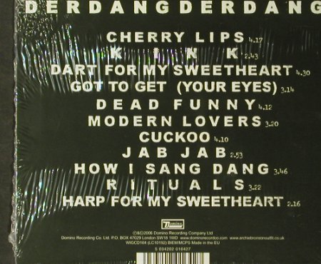 Archie Bronson Outfit: Der Dang Der Dang, Digi, FS-New, Domino (WIGCD 164), EU, 2006 Typ: CD Best.-Nr.: 93700 Preis: 11,50 Euro