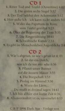 Peron,Carlos & Peter Ehrlich: Ritter Tod und Teufel, Spark(1369-2), D, 1996 - 2CD - 94863 - 10,00 Euro