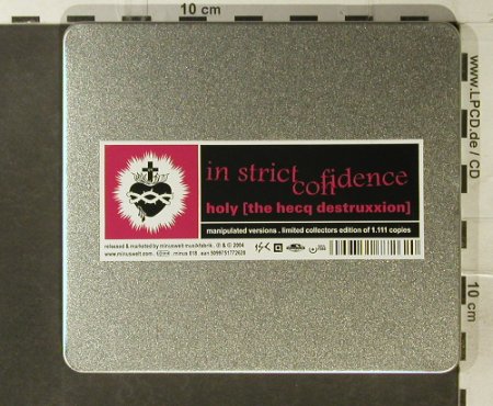 In Strict Confidence: Holy[the hecqdestruxxion], Minuswelt(), Lim.Ed.Box, 2004 - CD - 95592 - 11,50 Euro