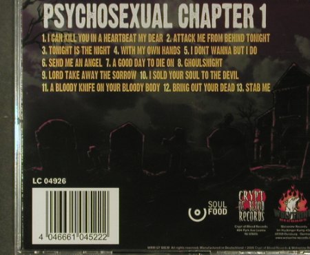 Spookshow: Psychosexual Chapter 1, Wolverine (WRR 127), D, 2006 Typ: CD Best.-Nr.: 96270 Preis: 3,00 Euro