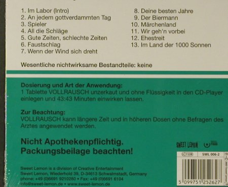 Vollrausch: Wirkstoff: Adrenalin, Digi, FS-New, SweetLemon(), , 2003 - CD - 96688 - 12,50 Euro