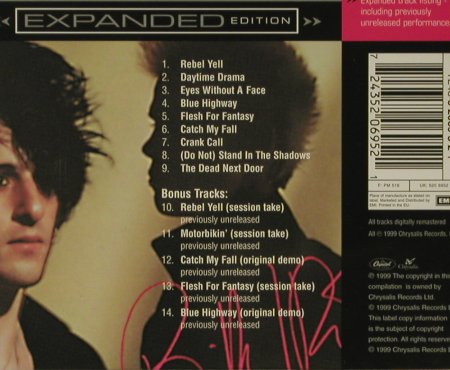 Idol,Billy: Rebel Yell, Expanded Ed., +5 Bonus, Chrysalis(5 2069 5 2), EU, 1999 - CD - 96721 - 7,50 Euro