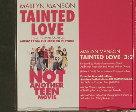 Manson,Marylin: Tainted Love, Promo, 1Tr., Interscope(PRO2975), EC, 2001 - CD5inch - 96812 - 5,00 Euro