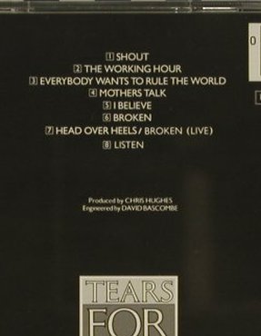 Tears For Fears: Songs From The Big Chair, Mercury(824 300-2), D, 1985 - CD - 97018 - 7,50 Euro