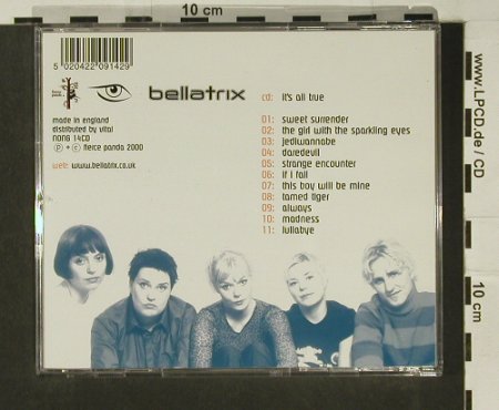 Bellatrix: It's All True, Fierce Panda(nong14), UK, 2000 - CD - 97054 - 2,50 Euro