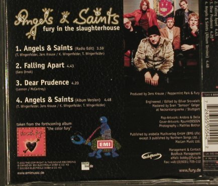 Fury In The Slaughterhouse: Angels & Saints*2+2, EMI(), EU, 2002 - CD5inch - 97061 - 4,00 Euro