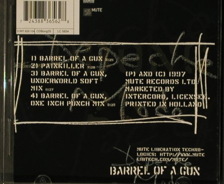 Depeche Mode: Barrel Of A Gun*3+1, Mute (CD BONG 25), NL, 97 Typ: CD5" Best.-Nr.: 97197 Preis: 2,50 Euro