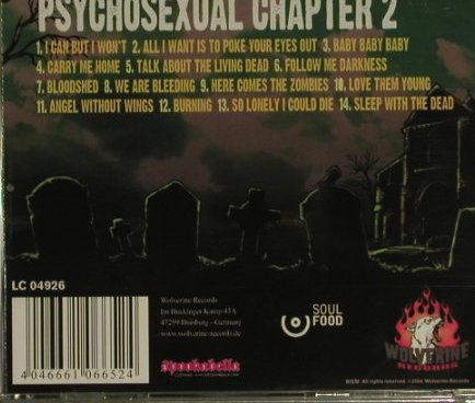 Spookshow: Psychosexual Chapter 2, FS-New, Wolverine (WRR133), D, 2007 Typ: CD Best.-Nr.: 97497 Preis: 10,00 Euro