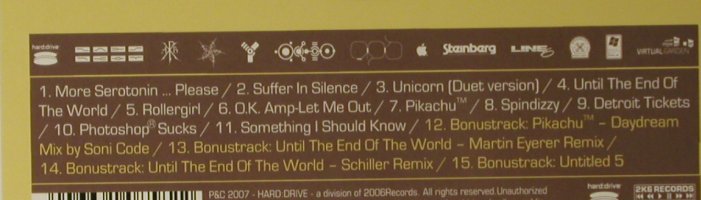 Apoptygma Berzerk: Harmonizer,deluxe Ed.,Digi, FS-New, Hard Drive, , 2007 Typ: CD Best.-Nr.: 97627 Preis: 11,50 Euro