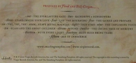 Smashing Pumpkins: Machina-The Machine Of God, Virgin(), EU, 2000 - CD - 98415 - 10,00 Euro