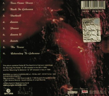 Fields Of The Nephilim: From Gehenna To Here, Digi, Santeria (SAN015L), I, 2001 Typ: CD Best.-Nr.: 99267 Preis: 10,00 Euro