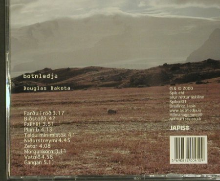Botnledja: Douglas Dakota, Spik ehf(Spikcd01), , 2000 - CD - 99450 - 10,00 Euro