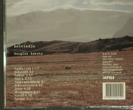 Botnledja: Douglas Dakota, Spik ehf (Spikcd01), , 2000 Typ: CD Best.-Nr.: 99450 Preis: 10,00 Euro