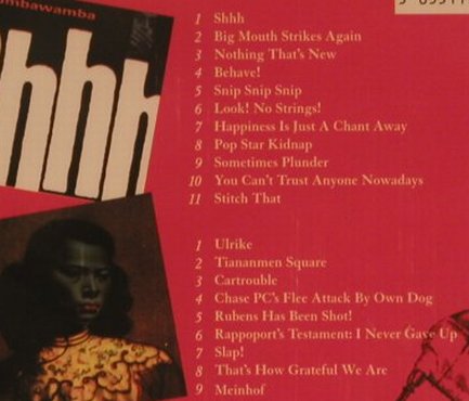 Chumbawamba: 'SHHHLAP!', FS-New, Mutt Rec. (MUTTcd 002), , 2003 Typ: 2CD Best.-Nr.: 99545 Preis: 10,00 Euro