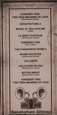 Sopor Aeternus: Sanatorium Altrosa, FS-New, Apocalyptic Vision(), EU, 2008 - CD - 99666 - 10,00 Euro