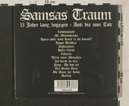 Samsas Traum: 13 Jahre lang dagegen-Anti bis.., Trisol, Digi(TRI 376cd), EU, FS-New, 2009 - CD - 80064 - 10,00 Euro
