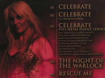 Doro: Celebrate*3/Night of the Warlock+1, AFM(233-5), EU, FS-New, 2008 - CD5inch - 80116 - 5,00 Euro