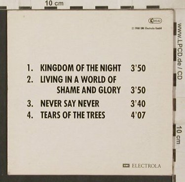 Axxis: Kingdom Of The Night,Promo 4Tr.Digi, EMI(P 518 821), , 1988 - CD5inch - 80208 - 10,00 Euro