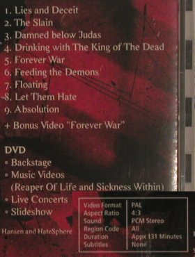 Hatesphere: Serpent Smiles and Killer Eyes, Steamhammer (98022), D, 2007 Typ: CD/DVD Best.-Nr.: 80406 Preis: 11,50 Euro
