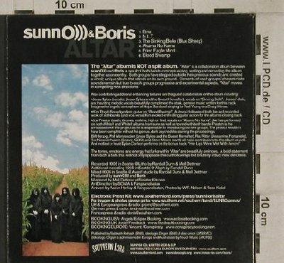 SunnO))) & Boris: Altar, 6Tr., Promo, Digi, Southern Lord(), , 2006 - CD - 80545 - 6,00 Euro