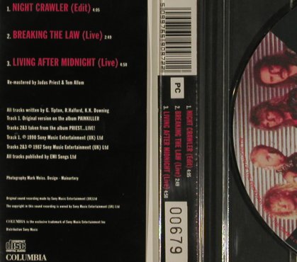 Judas Priest: Night Crawler+2,LimEd.00679-Picture, Columbia(659097 2), , 1990 - CD5inch - 80552 - 7,50 Euro