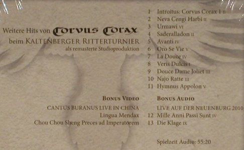 Corvus Corax: Kaltenberg anno MMX, Digi, FS-New, Pica Music(PM 0710-29), D, 2010 - CD - 80638 - 10,00 Euro