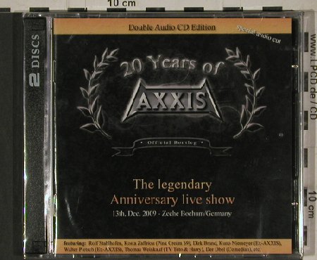 Axxis: 20 Years of, Anniv.Live, FS-New, Phonotraxx(4020796434007), EU, 2011 - 2CD - 80674 - 10,00 Euro