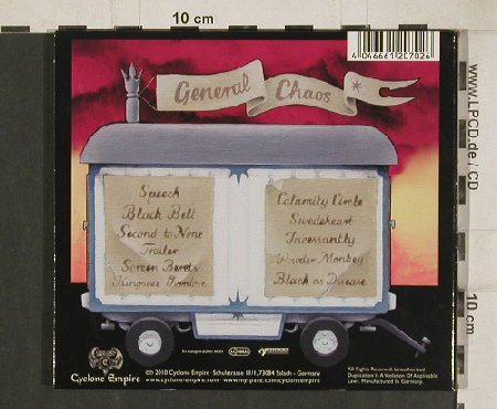 General Chaos: Calamity Circus, Digi, Cyclone Empire (CYC 073-2), D, 2010 Typ: CD Best.-Nr.: 80774 Preis: 7,50 Euro