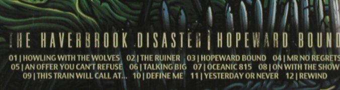 Haverbrook Disaster: Hopeward Bound, FS-New, Let It Burn Rec. (LiB050), , 2011 Typ: CD Best.-Nr.: 80845 Preis: 10,00 Euro