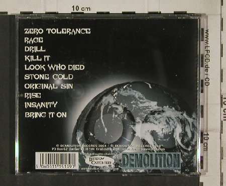 Mantas: Zero Tolerance, Demolition(DEMcd 139), , 2004 - CD - 81253 - 10,00 Euro