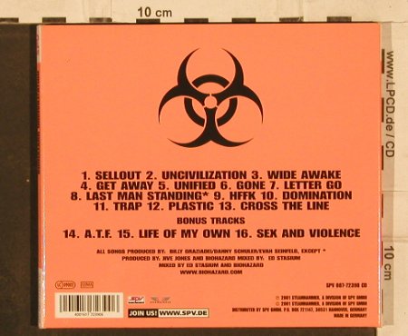 Biohazard: Uncivilization, Digi, Steamhammer(), D, 2002 - CD - 82339 - 10,00 Euro