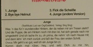 Volkswiderstand: Junge*2 +2, We Bite, D Typ: CD5" Best.-Nr.: 82342 Preis: 2,50 Euro
