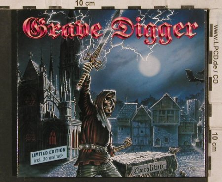 Grave Digger: Excalibur,13Tr.,Lim.Ed.,Digi, GUN (184), EU, 1999 Typ: CD Best.-Nr.: 83562 Preis: 12,50 Euro