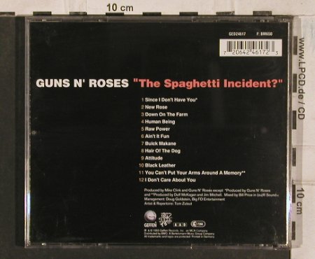 Guns N'Roses: The Spaghetti Incident?, Geffen, D, 1993 Typ: CD Best.-Nr.: 83565 Preis: 7,50 Euro