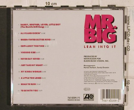 Mr.Big: Lean Into It, Atlantic(), D, 1991 - CD - 83592 - 5,00 Euro