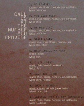 Scenes: Call Us At The Number You Provide, Escapi(), EU, FS-NEW, 2005 - CD - 83631 - 7,50 Euro