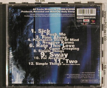 Thorn.Eleven: Same, SPV(085-72312 CDE), D, 2001 - CD - 83651 - 5,00 Euro