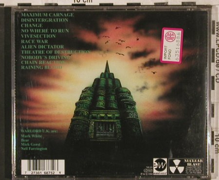 Warlord U.K.: Maximum Carnage, Nucl.Blast(), D, 1996 - CD - 83666 - 10,00 Euro