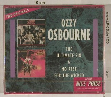 Osbourne,Ozzy: The Ultimate Sin/No Rest f.t.Wicked, Epic,  - 2orig.(471606 2), A,FS-New, 92 - 2CD - 90068 - 14,00 Euro