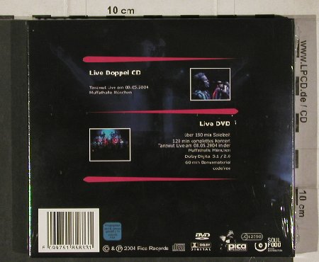 Tanzwut: Live ,Limited Edition,+DVD FS-New, Pica(), , 2004 - 2CD - 90821 - 14,00 Euro