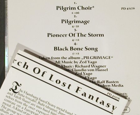 Zed Yago: Pilgrim Choir+3,Promo, BMG(PD 42576), D, 89 - CD5inch - 91266 - 7,50 Euro