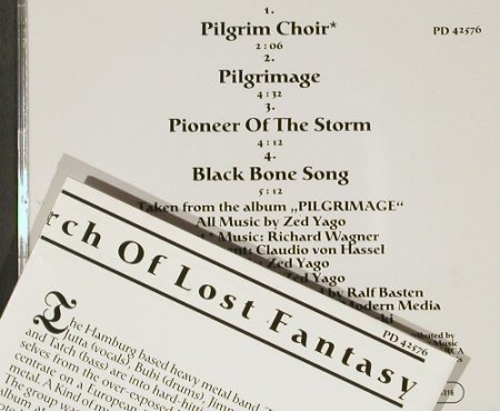 Zed Yago: Pilgrim Choir+3,Promo, BMG (PD 42576), D, 89 Typ: CD5" Best.-Nr.: 91266 Preis: 7,50 Euro