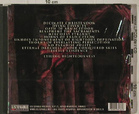 Incantation: Decimate Christendom, FS-New, Listenable, EU, 2005 Typ: CD Best.-Nr.: 91287 Preis: 10,00 Euro
