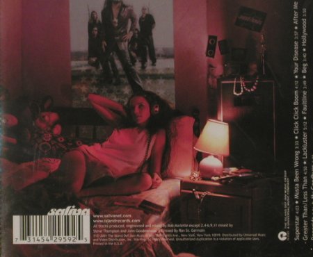 Saliva: Every Six Seconds, FS-New, Island(542 959-2), EU, 2001 - CD - 91713 - 5,00 Euro